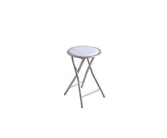 Kit Closet 9999915034 - pack de 12 taburetes plegables, blanco, 30 x 30 x 40