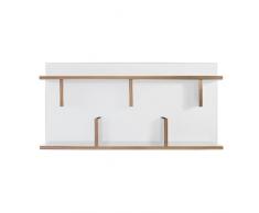 Symbiosis Bern Estantería de Pared, Madera, Blanco, 90 x 23 x 11 cm
