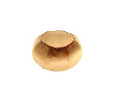 One Couture Pouf - Taburete Redondo Oriental marroquí Brillante Terciopelo Amarillo Oro 60 Ø