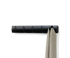Umbra Flip Perchero de pared, Negro