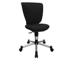 Topstar Titan Junior 3D Silla giratoria Infantil, Tela, Negro, 45 x 45 x 100 cm