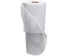 ID Mate 603000 Swing Neto Alfombra Antideslizante Rollo en Espuma de poliéster y PVC, Blanco, 3000 x 60 x 0,3 cm