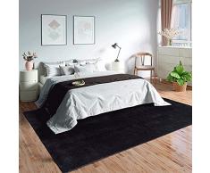 Mias Teppiche Olivia Antideslizante Alfombra, Poliéster, Negro, 80 x 150 cm