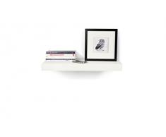 Tema Home Balda Estante de Pared, Madera, Blanco Mate, 59 x 33 x 5 cm