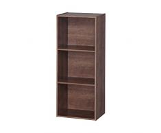 Iris Ohyama, Armario de almacenamiento/Estante de almacenamiento/Armario de oficina/Armario con estante/Organizador de escritorio, Diseño,Modular, Oficina, Casa - Office Basic Rack - CX-3FN - Marrón
