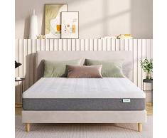 Novilla Colchon Viscoelastico 180x200 | Colchón de Espuma de Gel Transpirable con Fibra de Carbón de Bambú | 4 Capas de Espuma | Sueño Fresco y Confortable | Altura 22cm