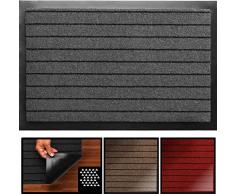 LucaHome - Felpudo Entrada a casa Nevada, Felpudo Entrada casa Antideslizante, Impermeable, Lavable, Antibacterias, Pasillo, Cocina, Dormitorio, Felpudo Interior y Exterior (Gris, 40 x 60 cm)