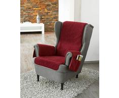 K. & N. Lana para sillón con reposabrazos Schoner, Flor Capa de Lana Virgen, razón: 100% poliéster, Parte Central 200 x 50 cm, Aprox. 60 x 40 cm