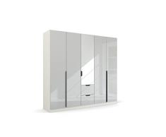 Rauch Möbel Moderno por Quadra Spin Gabinete de Puerta giratoria, Madera de ingeniería, Blanco, 226x210x54