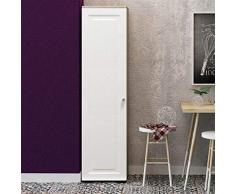 The furniture project by homemania Armario, Armario pitho, Estructura Color Roble Claro, Puertas Color Blanco