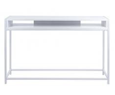 Leitmotiv® - Mesa Auxiliar, Consola, Acero, Color Blanco, Talla única