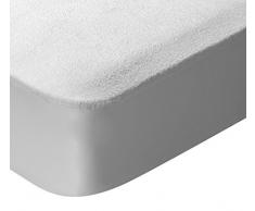 Pikolin Home - Protector de colchón, tejido rizo, algodón, impermeable y transpirable, antiácaros, 60x120cm-Cuna (Todas las medidas)
