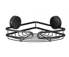 Static-LocÂ® Plus Pavia - Estante esquinero para baÃ±o, Color Negro