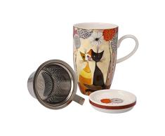 Goebel Taza, Porcelana, Multicolor, 14 cm