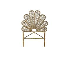 DKD Home Decor Cabecero de Cama, Ratán, Estándar