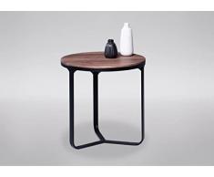 M2 Kollektion Boston 1 Mesa de café, Metal, Negro, 50x51x50