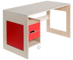 RADIS mesa escritorio en blanco engrasado, 65 x 130 x 74 cm