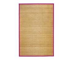 Monbeautapis 348102 Bali Alfombra bambú, 48 x 33 cm, bambú, Fucsia, 48x33x5 cm