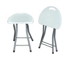 Resol Easy Stool Taburete Plegable, Blanco, 32.00x28.00x47.00 cm