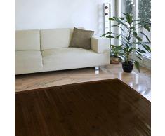 Estores Basic Natural Alfombra, Bambú, Marrón Oscuro, 80 x 150