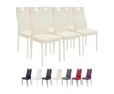 Albatros 2919 Salerno Set de 6 sillas de Comedor, Beige
