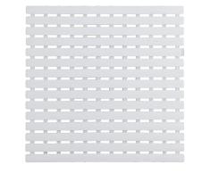 WENKO Alfombra de baño Arinos blanco 54 x 54 cm - alfombra para ducha antideslizante con ventosas, plástico, 54 x 54 cm, Blanco