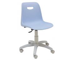 Silla Express Venezia Silla giratoria, Plástico, Azul, 60x60x77 cm