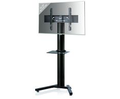 VCM 17226 Stadino Maxi Soporte de TV con 1 Estante Aluminio Cristal Negro 174 x 90 x 70 cm