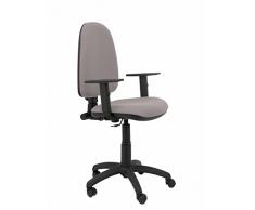 Piqueras y Crespo Silla AYNA Bali Gris Claro Brazos Regulables Oficina, Tela, 115x46x40 cm
