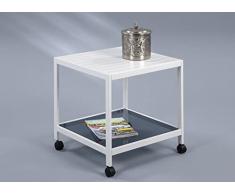 M2 Kollektion TAGO Mesa de Centro, Metal, White, 50x50x50