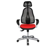 Topstar Silla giratoria, Polipropileno, Rojo