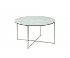 Amazon Brand - Movian Rom - Mesa de centro, 80 x 80 x 45 cm, blanco