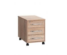 Diseño de la abeja Maya-Möbel 1716 5525 cajonera con ruedas, hot-roble-Color, Dimensiones cm: 43 x 59 x 65 cm