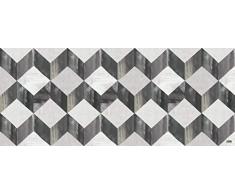 Vilber Gran Chef Cubik Alfombra, Vinilo, Negro, 50x120x0.2cm