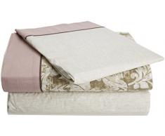 Casa Creativa Sette Juego de Sábanas, Algodón, Beige, Cama de 135/140
