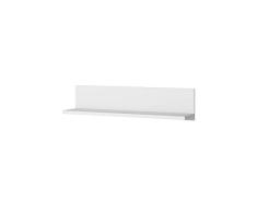 K Mobel Estante de Pared, Balda Pared, Estantería de Pared, Color Blanco, 24,4 cm (Alto) x 26 cm (Ancho) x 120 cm (Largo), K3101BLBL