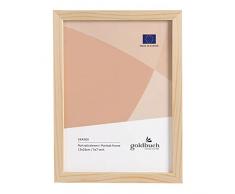 Goldbuch Skandi 13 x 18 cm, Madera auténtica, con Soporte para Pared, Marco de Fotos Natural, Beige
