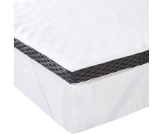 Amazon Basics - Cubrecolchón de espuma con memoria confortable con correas, 4 cm - 100 x 200 cm