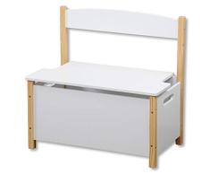 Kesper Banco para niños, Madera, Blanco, 60 x 34,5 x 56 cm