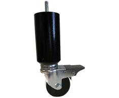 Margot Movilidad praticonfort sin Freno – Juego de 4 Patas de somier, Madera, Negro, 5,5 x 5,5 x 18,7 cm