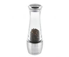 Cole & Mason H308791P Amesbury Molinillo de Pimienta, Precision+/Molienda Ajustable, Acero Inoxidable/AcrÃ­lico, 190mm, Incluye 1 x Molino, Garanzia del Meccanismo a Vita