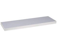 HOMEA 6ran792rs estantería Flotante botonera de partículas, aglomerado, Plata, 75x22.8x3.4 cm