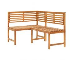 vidaXL Banco de Esquina de jardÃn, 140 cm, Madera sólida de Acacia
