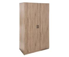 5Five Armario + 2 estantes marrón Natural, Madera de ingeniería, 100 x 50 x 190