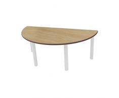 Mobeduc Infantil semicircular Mesa, Madera, Madera de Haya, tamaño 2, 120 x 60 x 53 cm