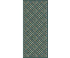 VILBER Wales, Alfombra Verde 02 (78x180x0,2 cm), PVC Poliester, Antideslizante, Lavable, Resistente al Calor, con Posibilidad de manteles Individuales y Caminos de Mesa a Juego