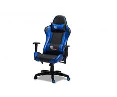 Furn House Gaming Silla Azul Oficina giratoria, Patas: plástico, Asiento: Metal, contrachapado, 66 x 65 x 127