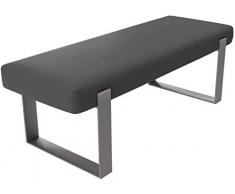 Vant Tapizado Cuarto Cama Banco - Sala & Salón Otomano - 158 kg Peso Capacidad (Vintage Cuero Gris Estaño)