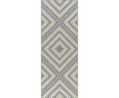 Universal Rugs Charley Chevron Camino de transición Accent Alfombra, Gris, 221 x 79 cm