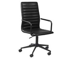 Amazon Brand - Movian Dubna - Silla de escritorio, 58 x 45 x 103 cm, negro